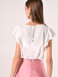 Blusa con Maniche ad Aletta
