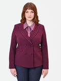 Giacca Curvy doppiopetto bordeaux rosso