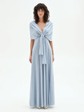 Stola cielo azzurro in maglina lurex