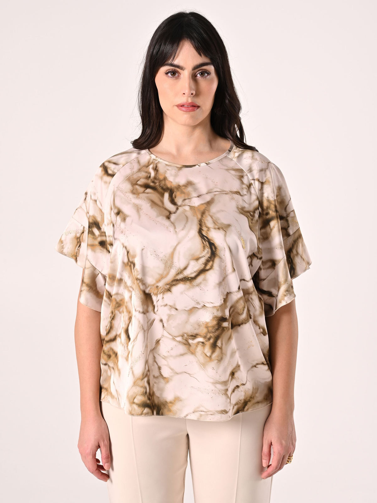 Blusa Curvy Marmorizzato