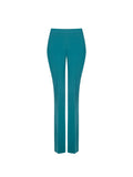 Pantaloni Flared in Tessuto Tecnico Verde Reale
