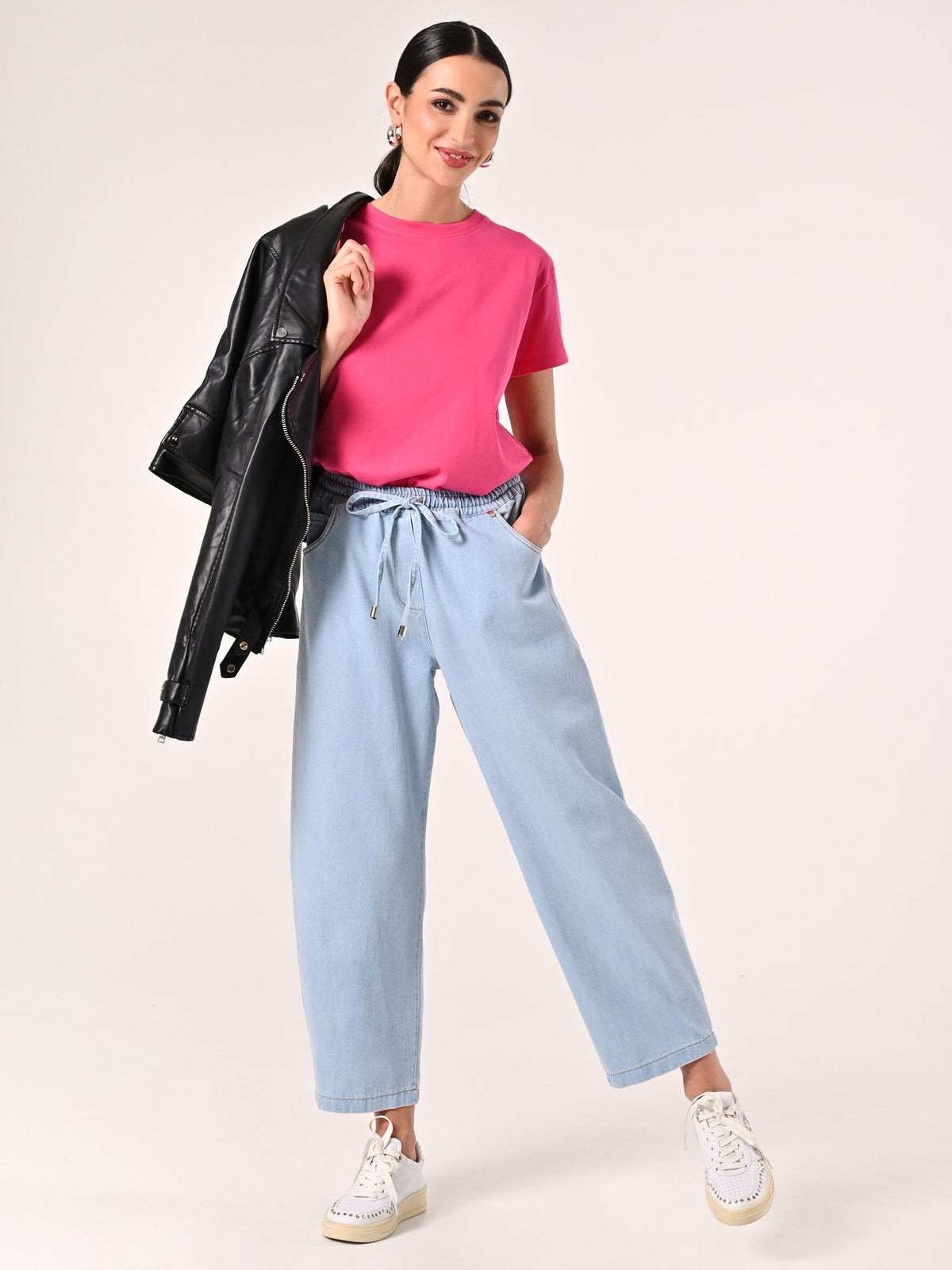 Jeans Palazzo con Coulisse