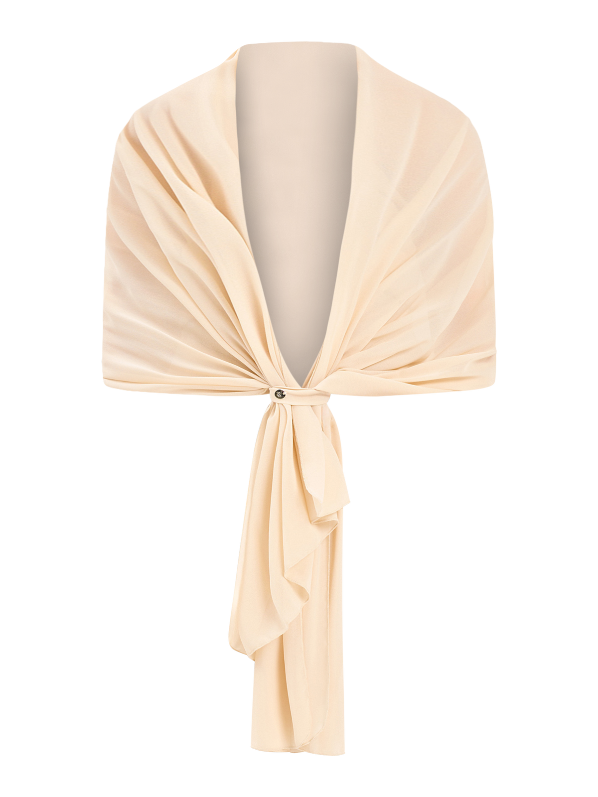 Stola in Georgette Beige