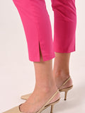 Pantaloni Skinny in Cotone Fuxia