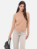Maglia dolcevita cammello beige 100% lana Giorgia Palmas X Rinascimento