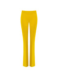 Pantalone a vita alta verde olio