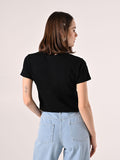 T-Shirt bianca in Cotone con Perle