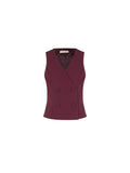 Gilet doppiopetto bordeaux