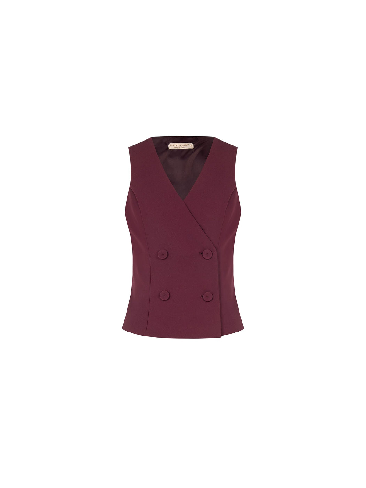 Gilet doppiopetto bordeaux