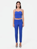 Pantalone a sigaretta blu cina