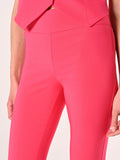 Pantaloni in Tessuto Tecnico Fuxia con Fascione in Vita