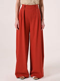 Pantaloni con Pinces color Coccio