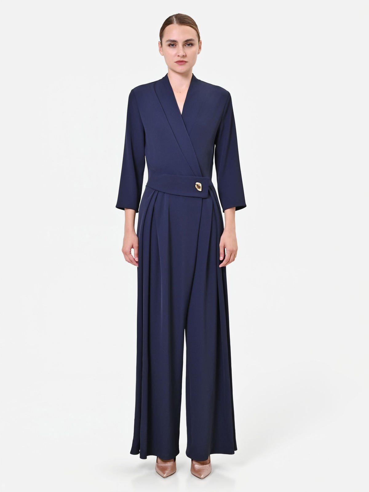 Tuta Blu con bottone design