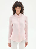 Camicia a scatoletta rosa chiaro