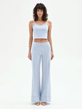 Pantalone a palazzo cielo azzurro