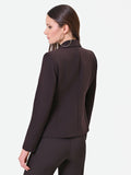 Giacca monopetto moro marrone