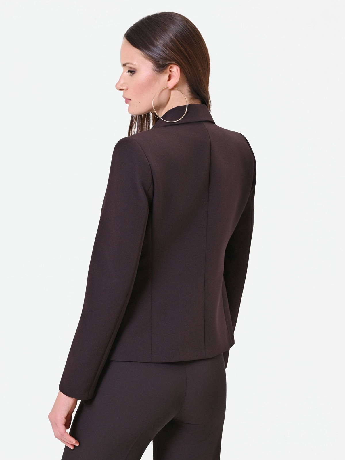Giacca monopetto moro marrone