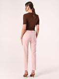 Pantaloni Rosa Chiaro in Tessuto Tecnico