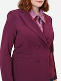 Giacca Curvy doppiopetto bordeaux rosso