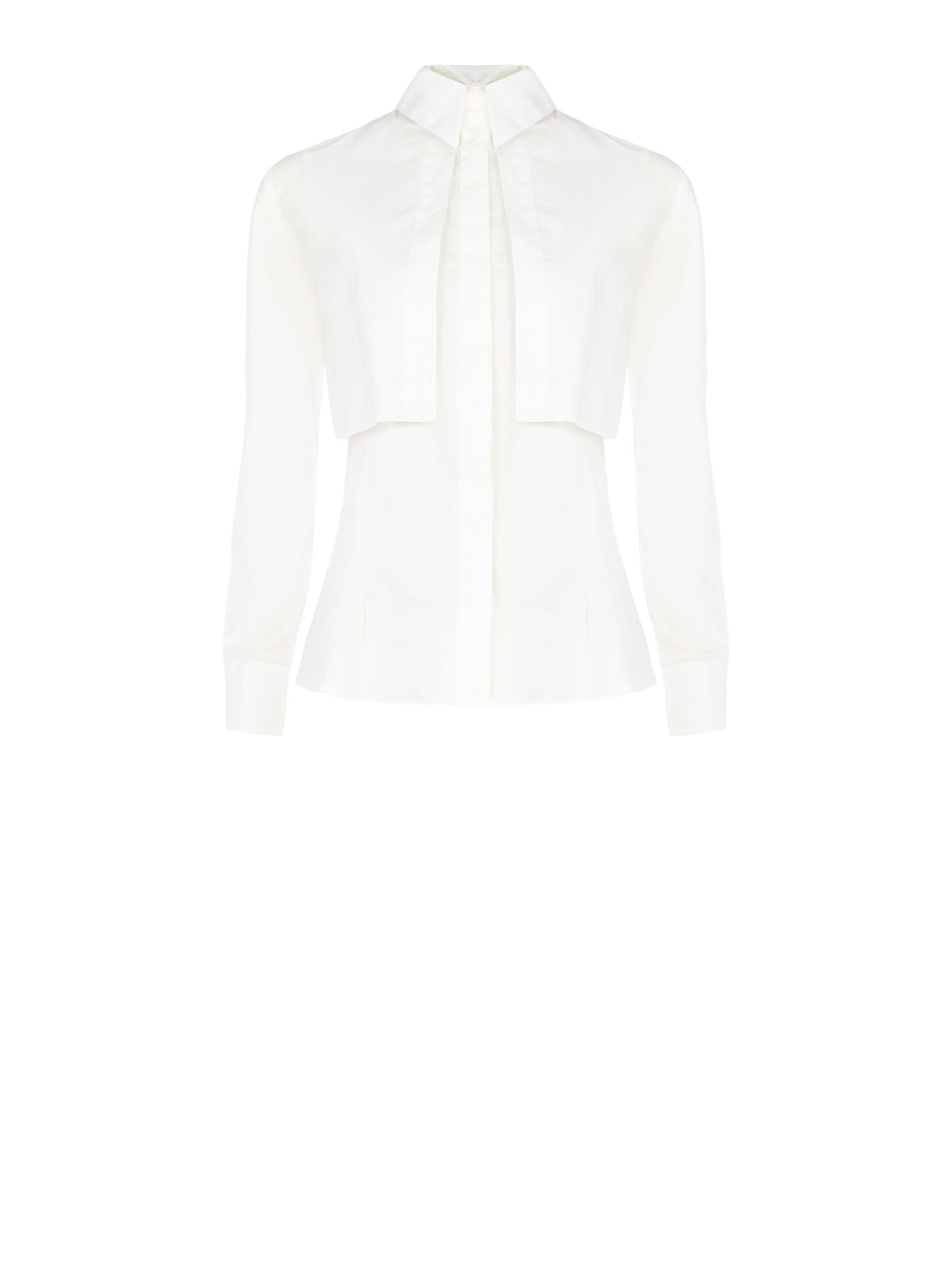 Camicia tre-in-uno bianca in cotone