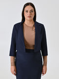 Giacca Corta Curvy Blu