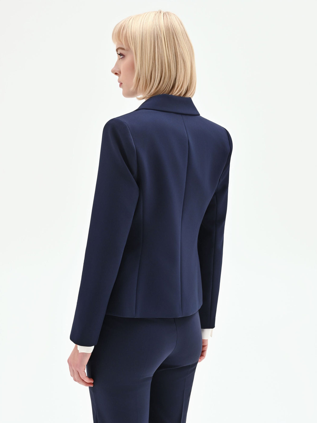 Giacca blazer doppiopetto blu
