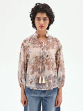 Blusa con stampa paisley