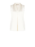 Blusa Curvy in Raso Bianco