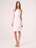 Tubino in scuba mano crepe Bianco