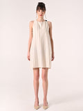Abito Bianco a Righe Bianche & Blu