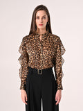 Camicia Maculata con Rouche