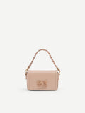 Borsa pochette rosa con fiocco gioiello