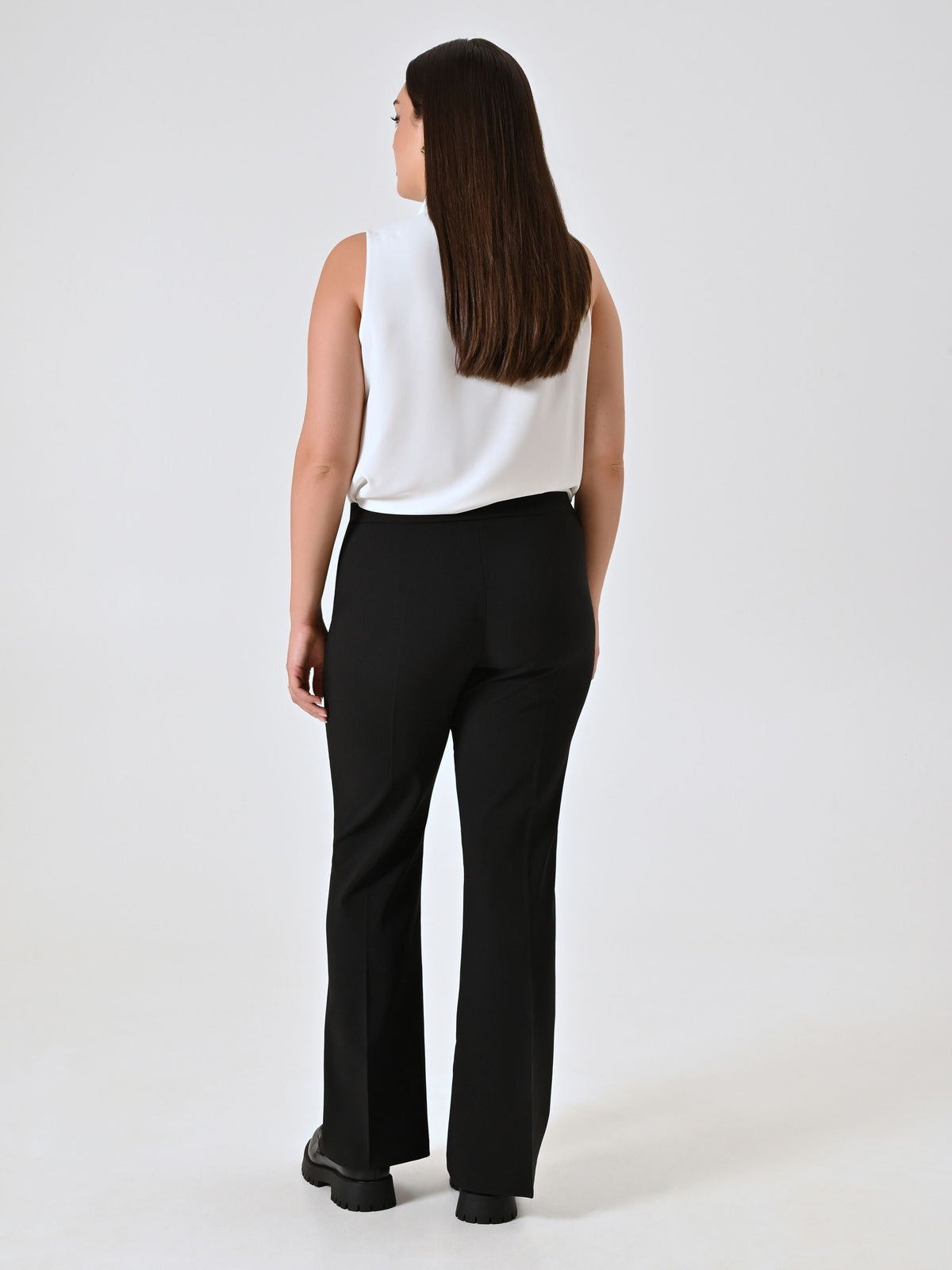 Pantalone Curvy a Zampa Nero