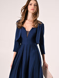 Coprispalle in Raso Blu