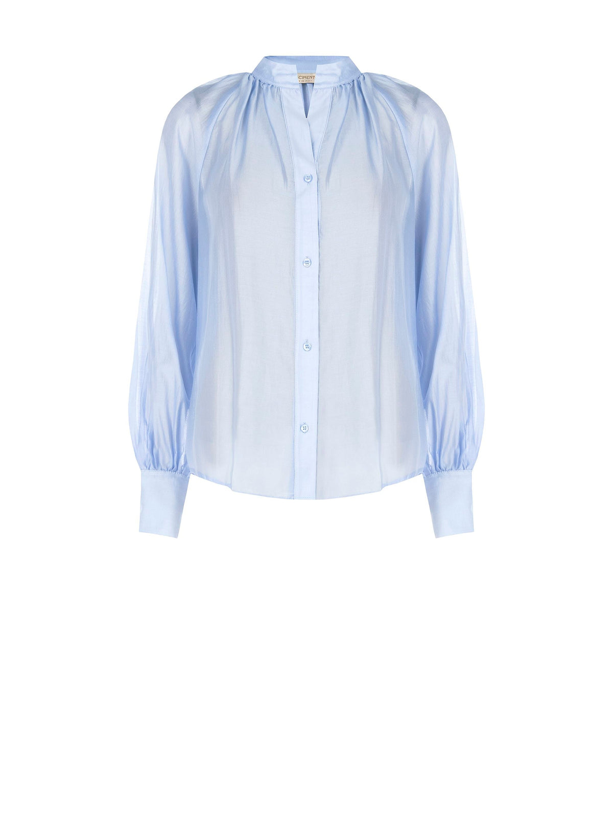 Camicia azzurro cielo in lyocell