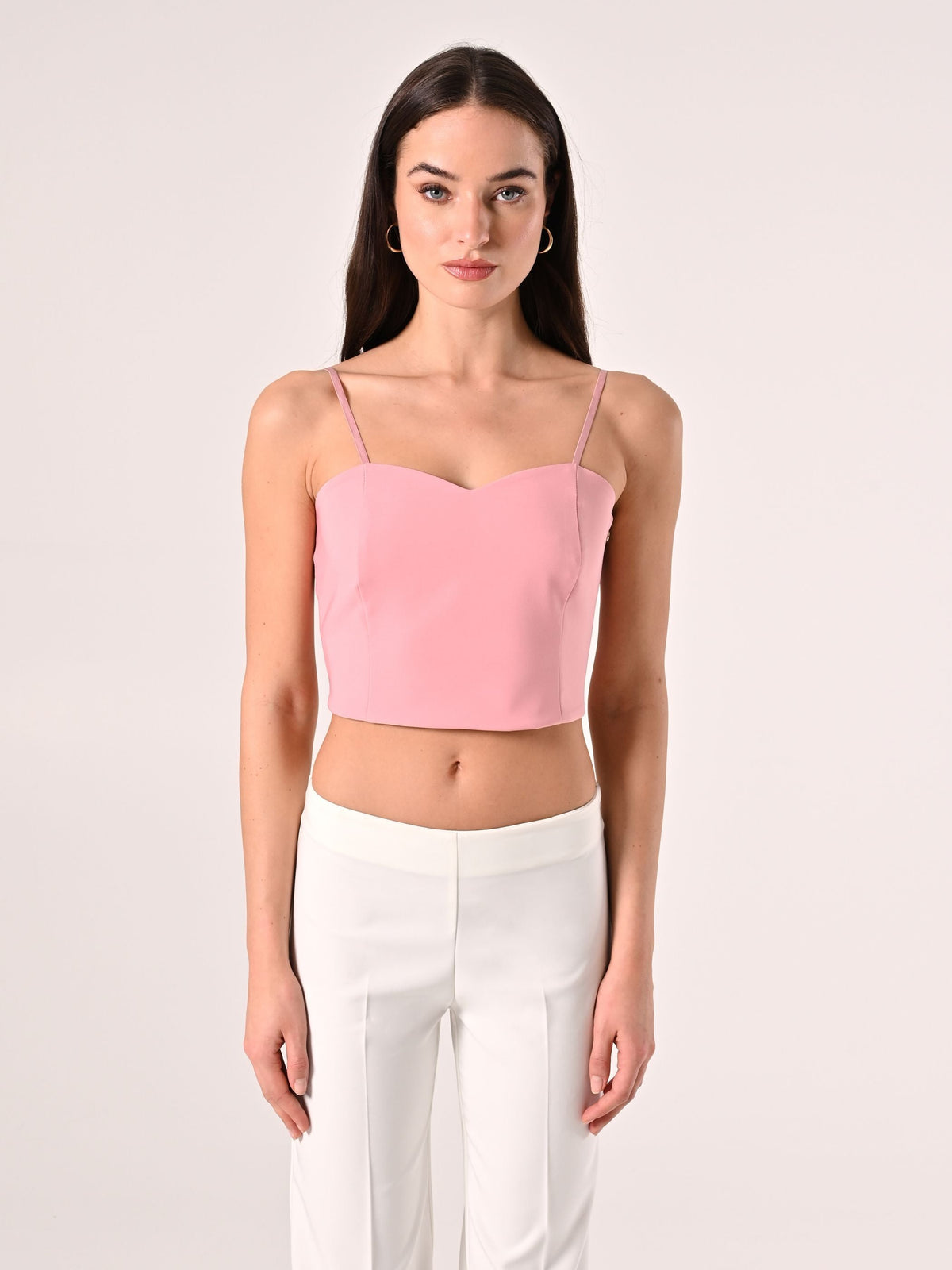 Top in Tessuto Tecnico Rosa Antico