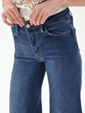 Jeans blu a palazzo