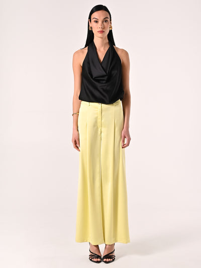 Pantaloni Gialli in Raso