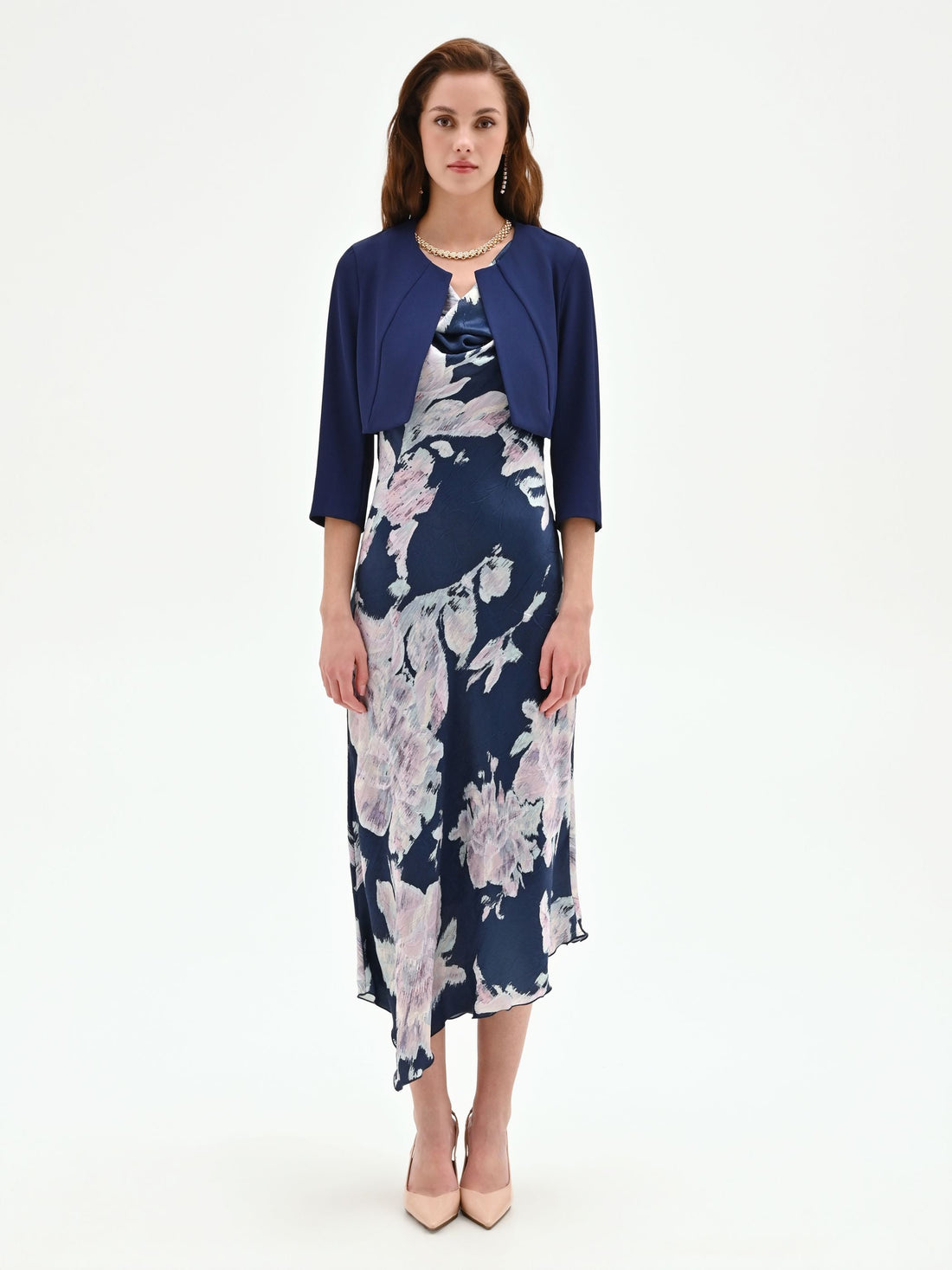 Coprispalle blu navy in cadi