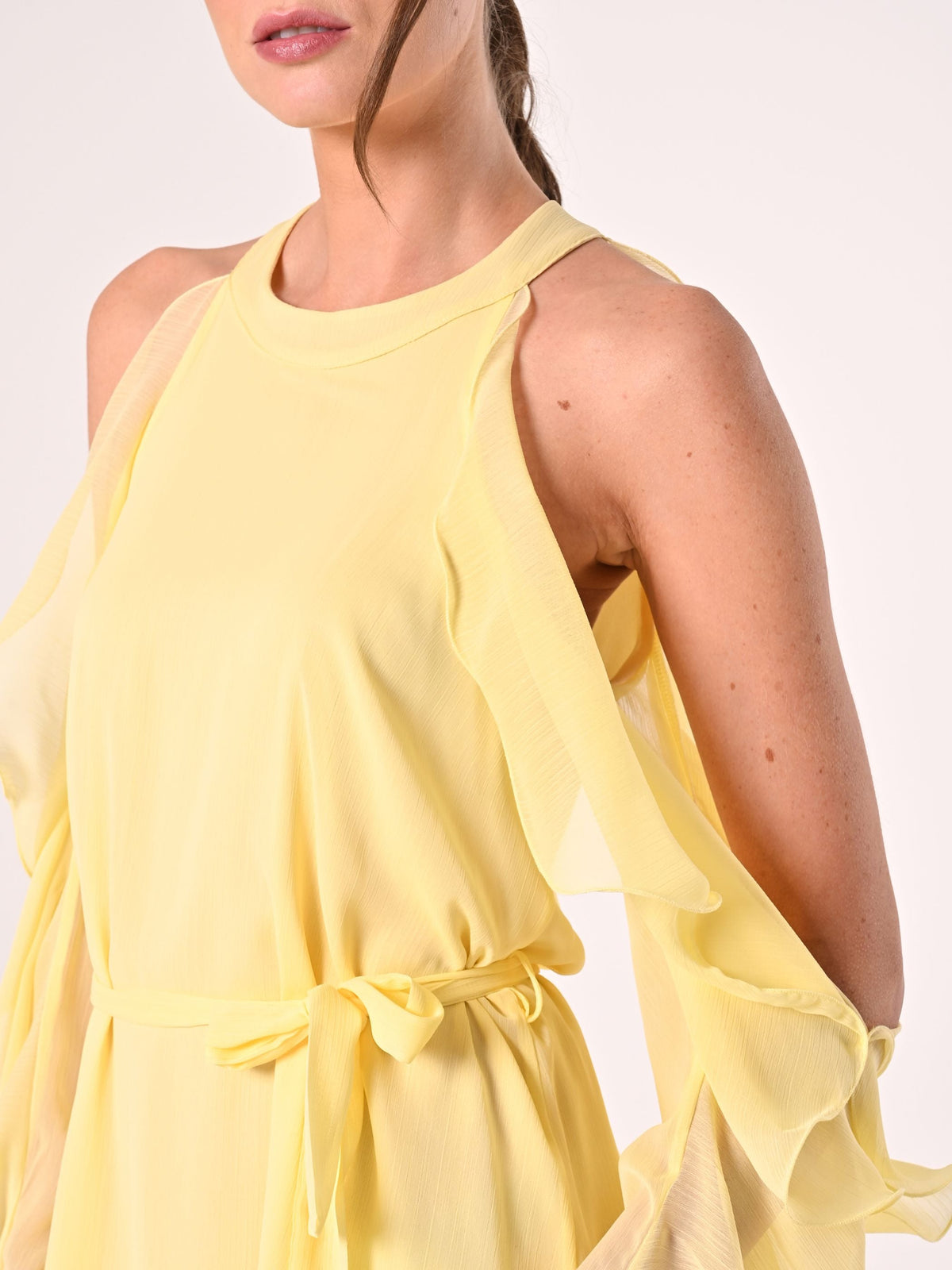 Abito Giallo con Rouches