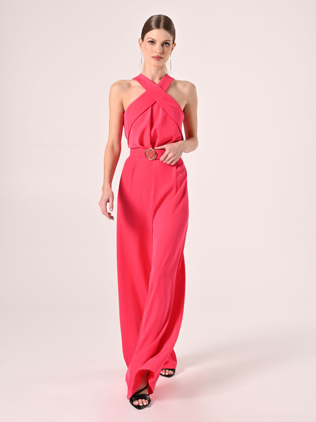 Tuta Fuxia con Scollo all'Americana