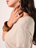 T-Shirt Lino Viscosa color Sabbia