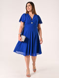 Abito Curvy Blu Cina