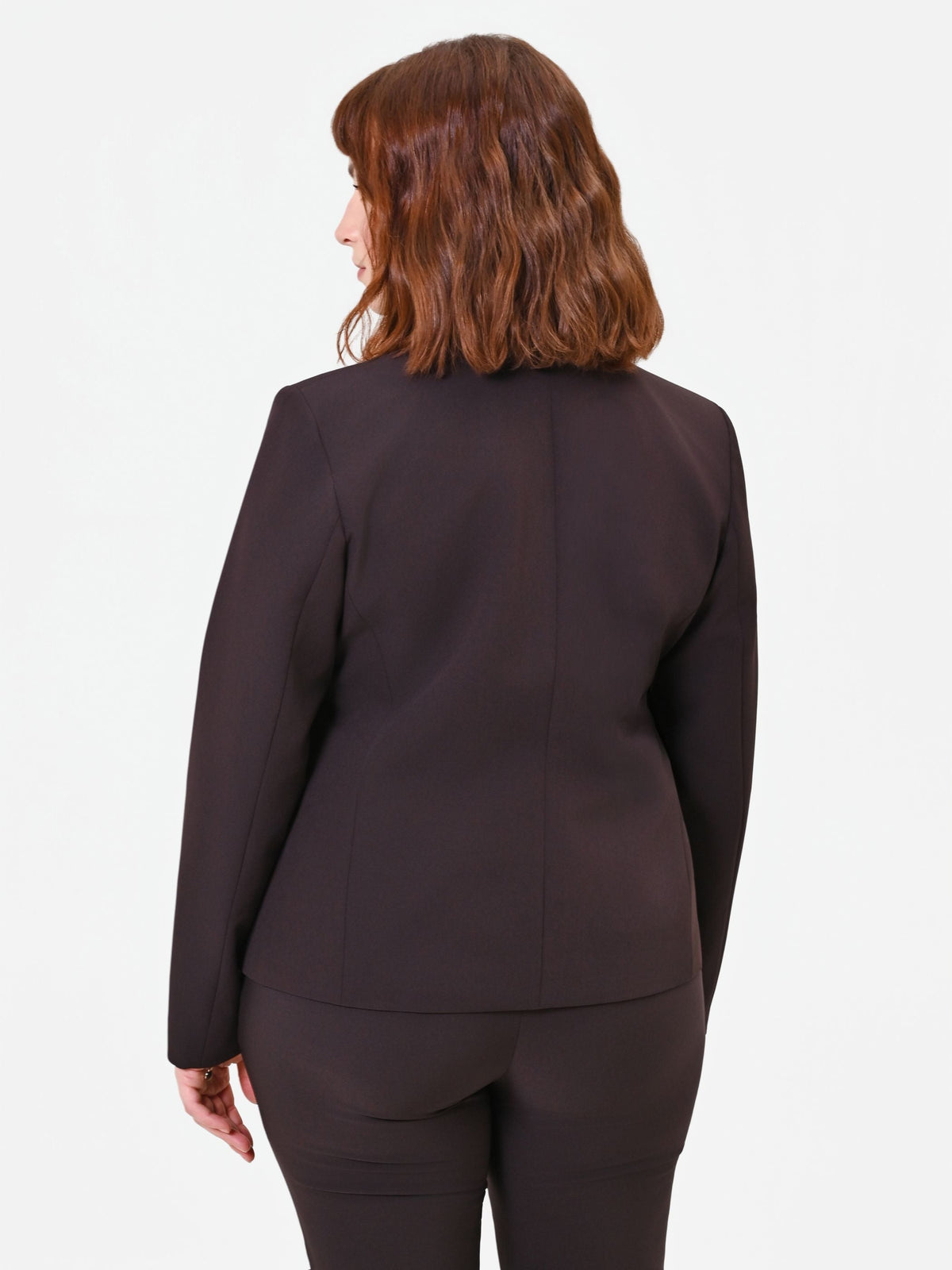 Giacca Curvy  monopetto moro marrone