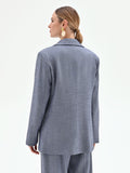 Giacca doppiopetto in chambray