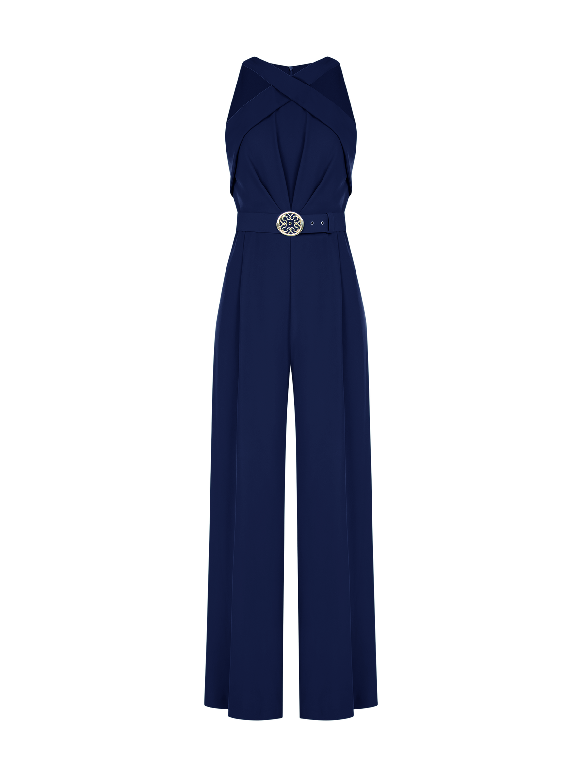 Tuta Blu Navy con Scollo all'Americana