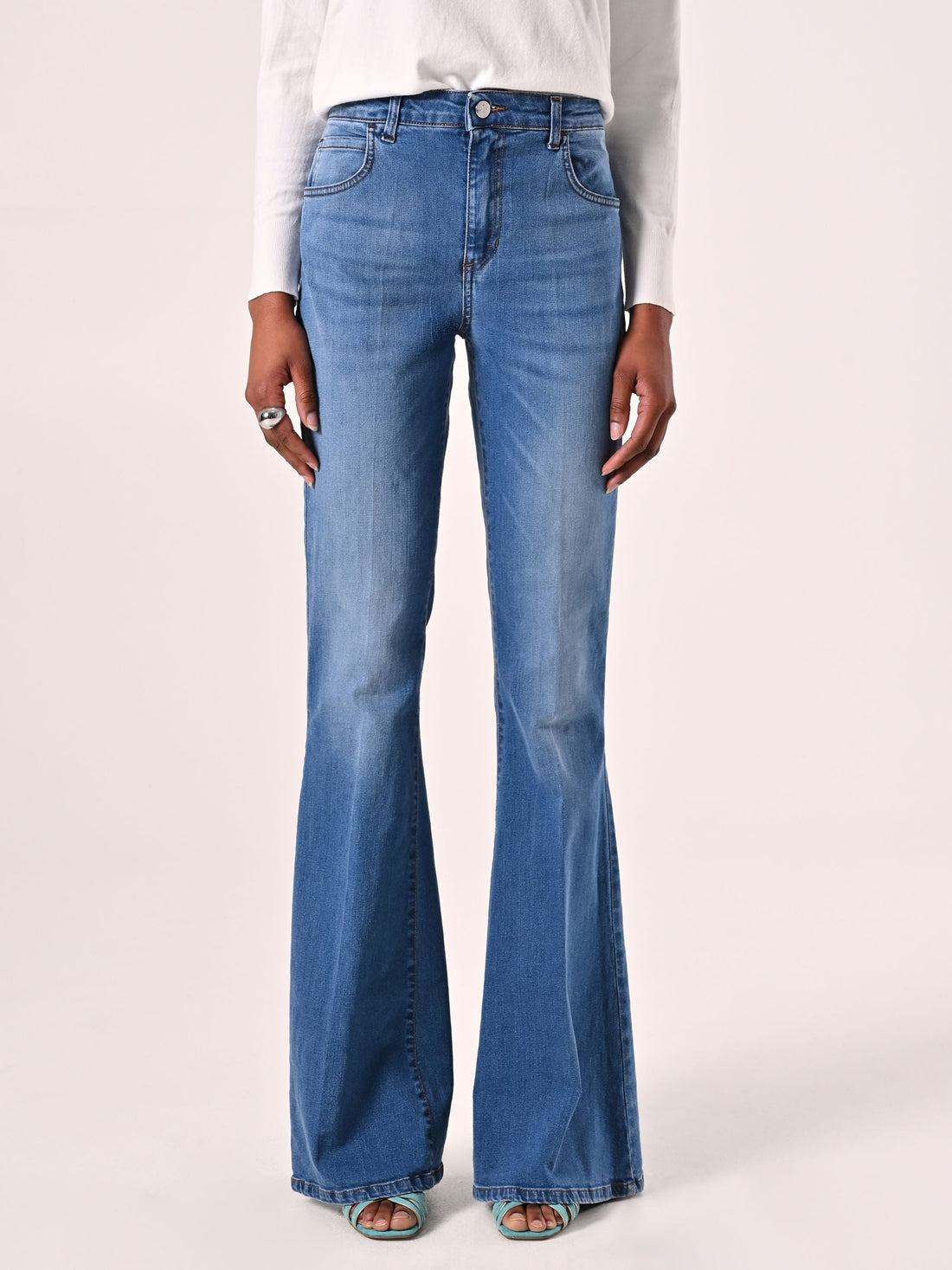 Jeans Flared Lavaggio chiaro