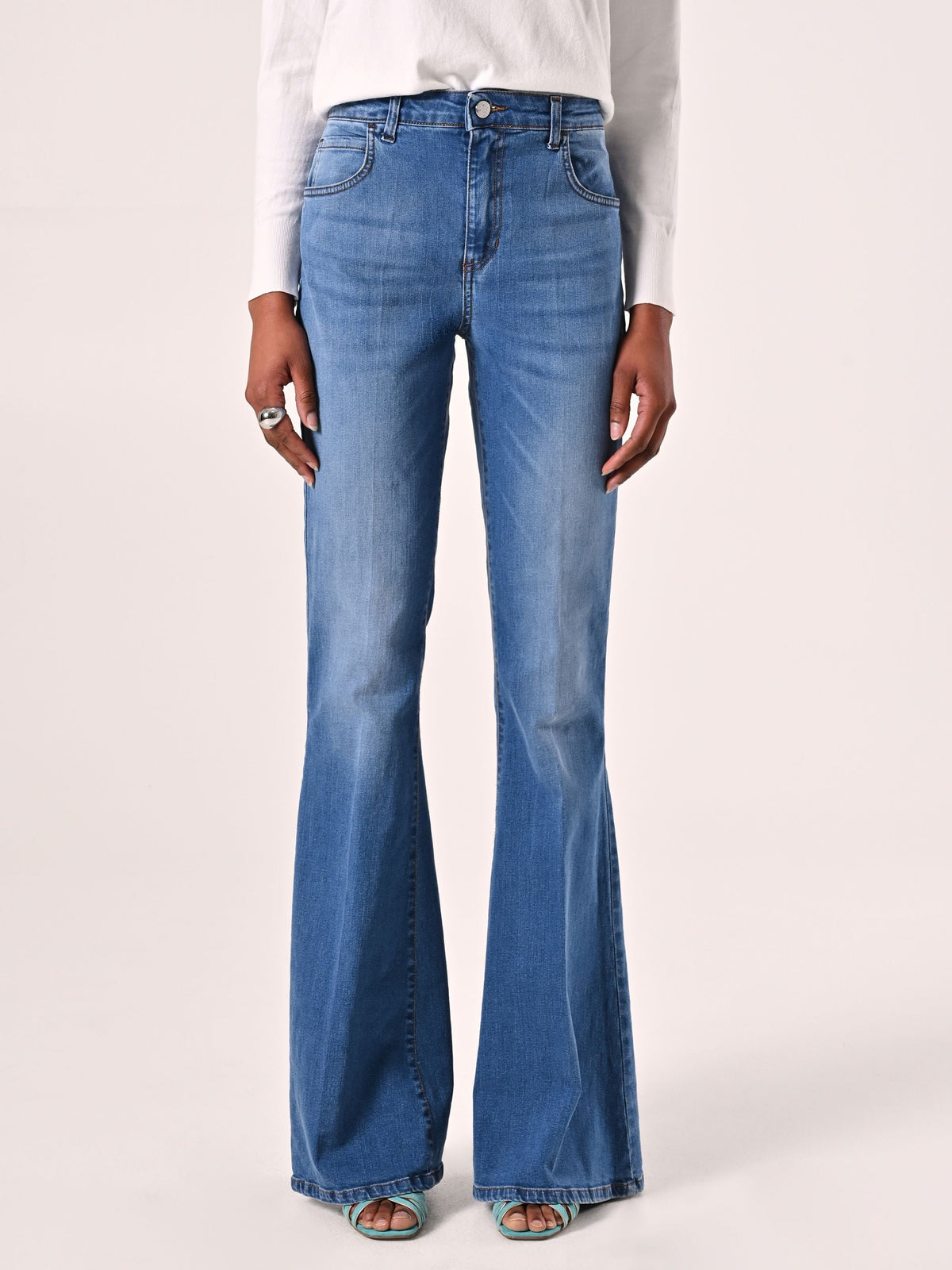 Jeans Flared Lavaggio chiaro