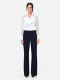 Pantalone Studio blu navy con piega stirata