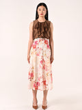 Blusa con Rouche Marrone